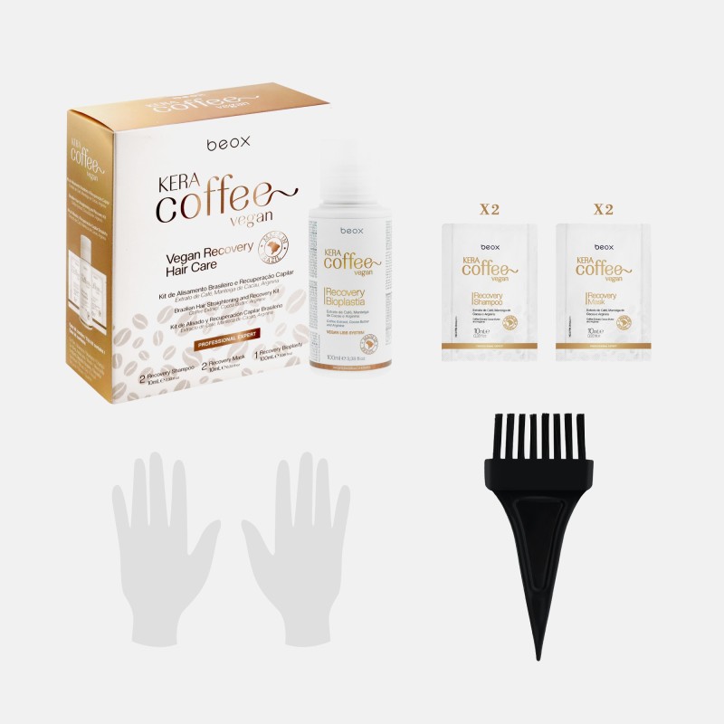 Alisado Vegano Profesional Sin Formol Keracoffee  – Brillo y Liso Perfecto
