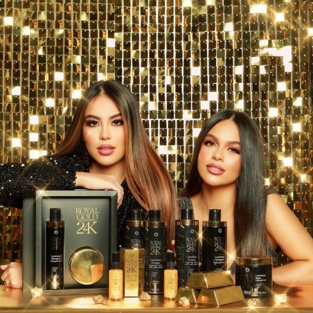 Alisado Royal Gold 24K Profesional – Sin Formol y Antifrizz  | Liso Extremo
