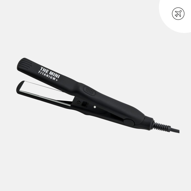 Plancha de Pelo Compacta The Mini Titanium – Brillo y Acabado Profesional
