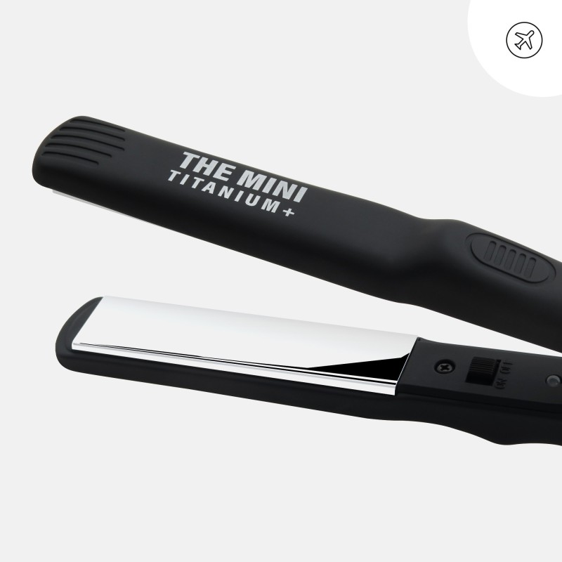 Plancha de Pelo Compacta The Mini Titanium – Brillo y Acabado Profesional